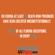 At least 36 death-row prisoners have been executed unconstitutionally in FL