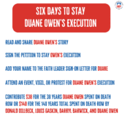 Six Days to Stop Duane Owen's Execution